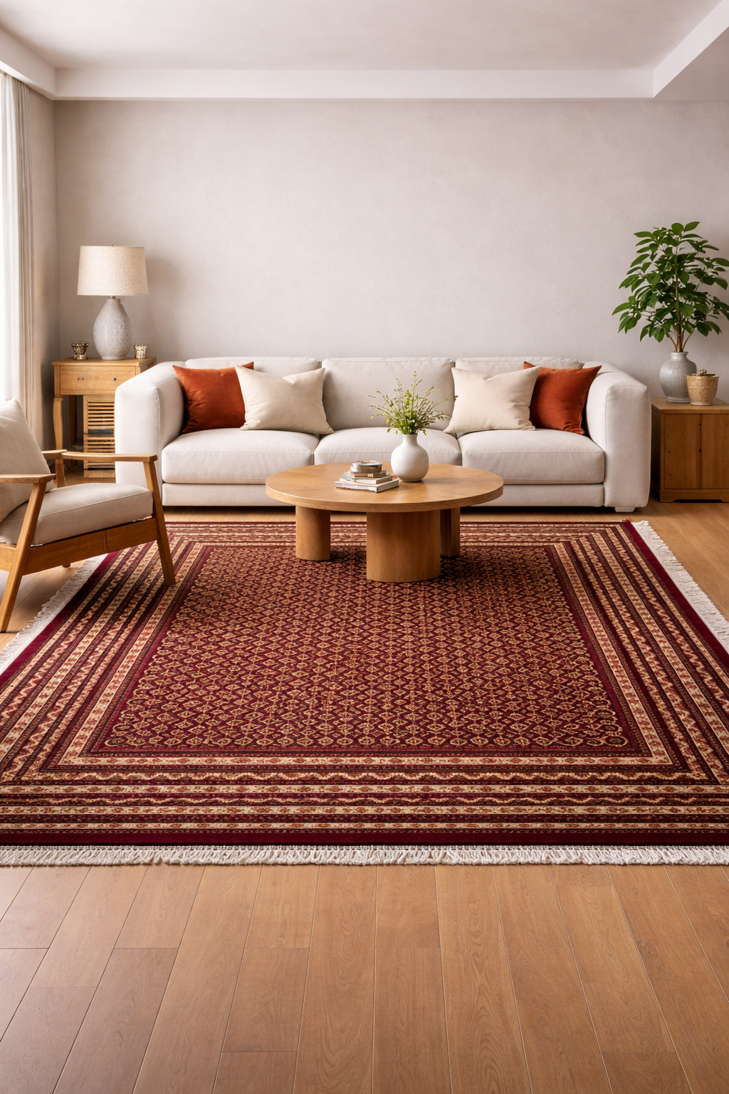 Authentic Afghan Handcrafted Carpet